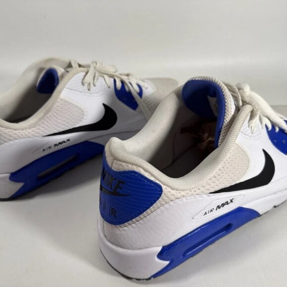 Nike Air Max 90 Spikeless Golf Shoes White Blue And Black Size 11 - Picture 5 of 16